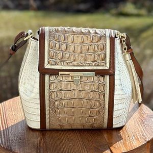 Brahmin Margo Crossbody Bag Cappuccino Shoreham